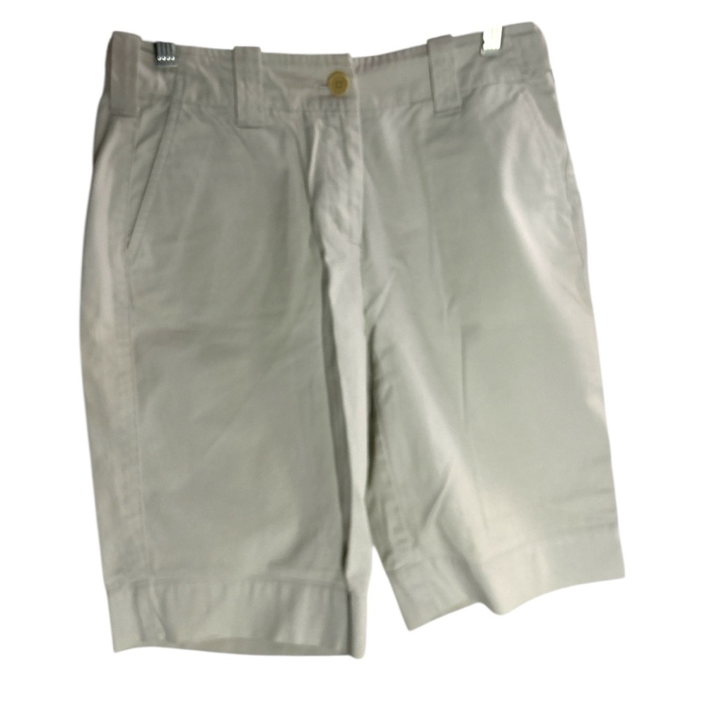 Talbots White Petite Adjustable Waist Shorts - Size 2- Like New Condition